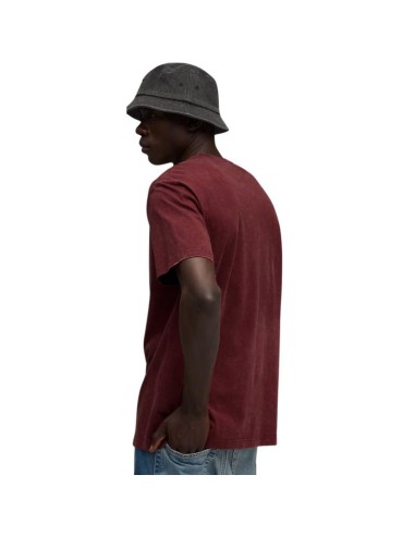 Puma Ess Elevated Relaxed Wash Tee Burgundy 688048 96