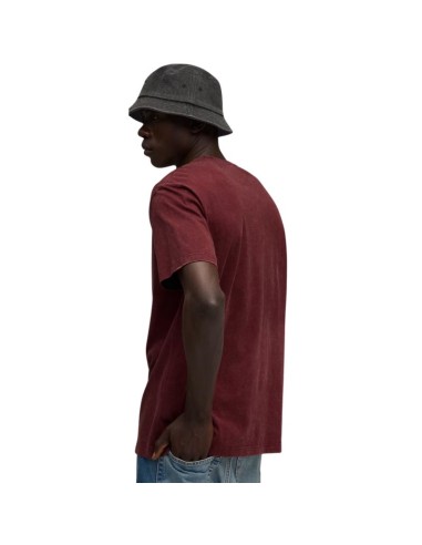 Puma Ess Elevated Relaxed Wash Tee Burgundy 688048 96