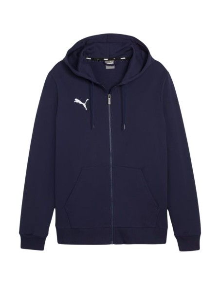 Puma teamGoal Casuals Hooded Kids' Sweatshirt Navy Blue 658596 06