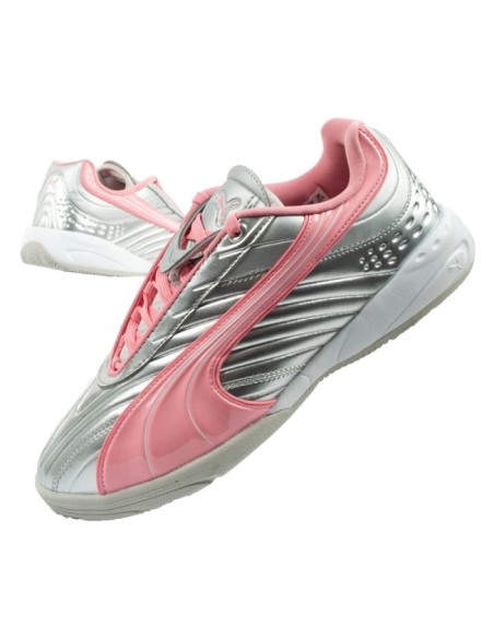 Puma sports shoes sneakers youth VS2 Goalgetter fashionable silver