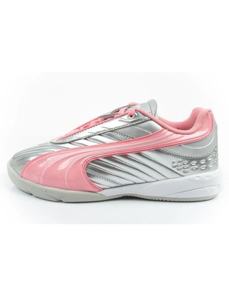 Puma sports shoes sneakers youth VS2 Goalgetter fashionable silver