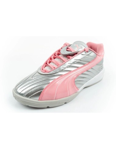 Puma sports shoes sneakers youth VS2 Goalgetter fashionable silver