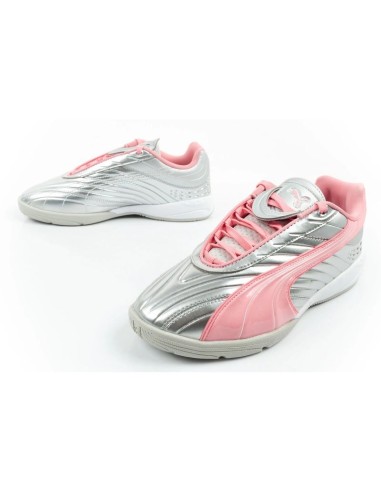 Puma sports shoes sneakers youth VS2 Goalgetter fashionable silver