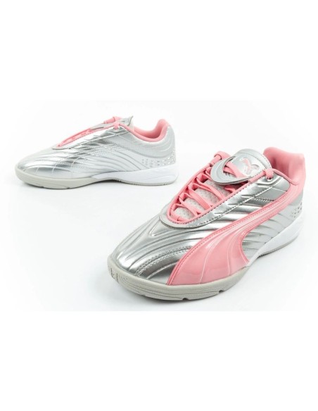 Puma sports shoes sneakers youth VS2 Goalgetter fashionable silver