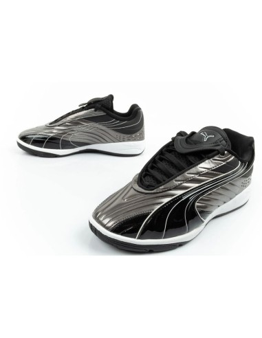 Puma sports shoes sneakers youth VS2 Goalgetter fashionable silver