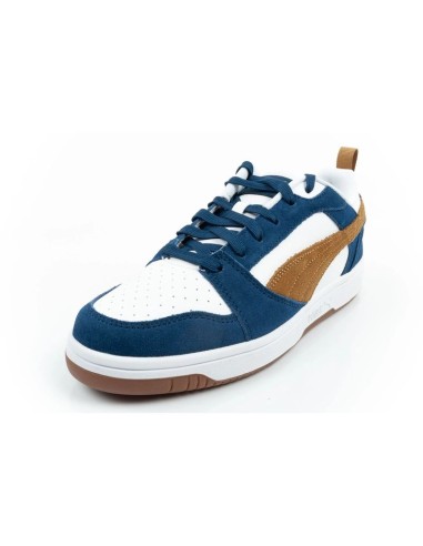 Puma Rebound v6 men's sports sneakers fashionable comfortable white navy brown