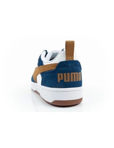 Puma Rebound v6 men's sports sneakers fashionable comfortable white navy brown