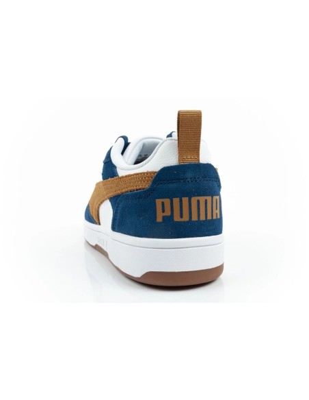 Puma Rebound v6 men's sports sneakers fashionable comfortable white navy brown