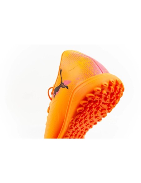 Puma men's sports shoes Future 8 Play TT turf football shoes orange
