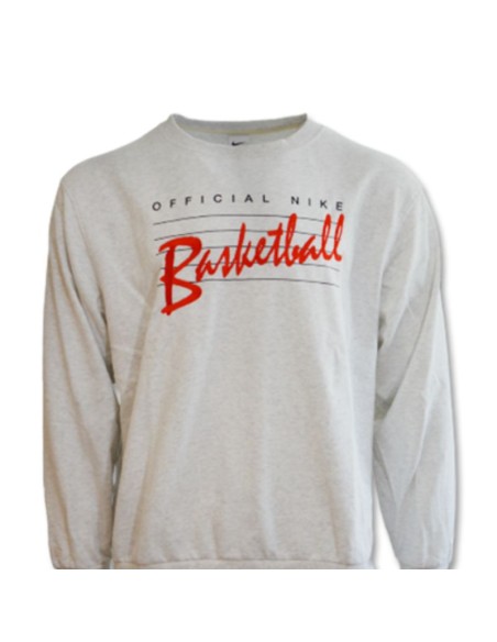 Nike Standard Issue Crew Sweatshirt Birch Basketball HeatherPale Ivory DA6741051