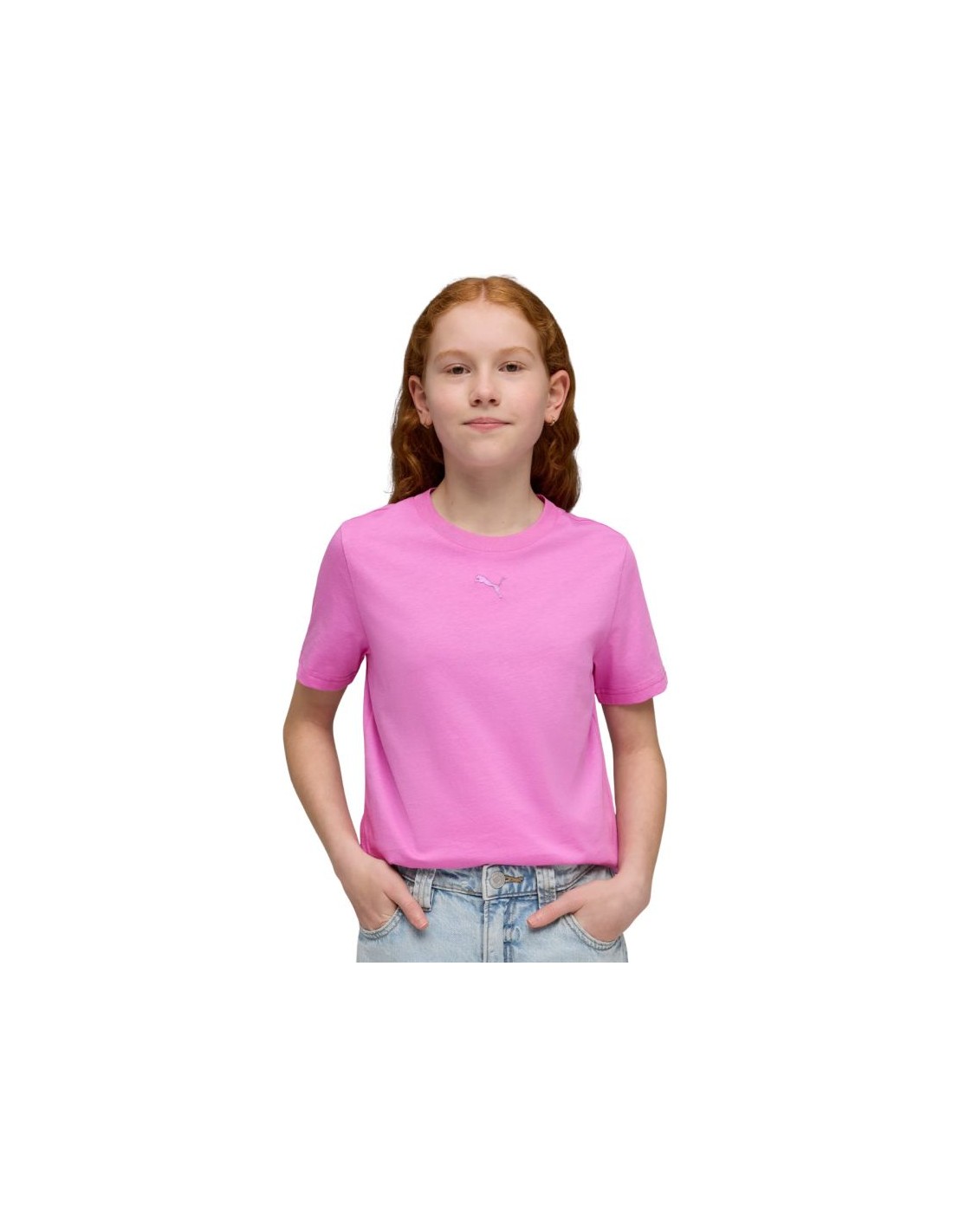 Puma ESS Centered Cat Logo Tee for kids pink 692972 74