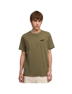 Puma Men's ESS Small No 1 Logo Tees Olive 682535 81