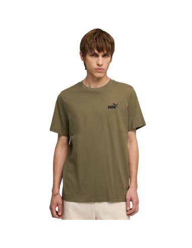 Puma Men's ESS Small No 1 Logo Tees Olive 682535 81