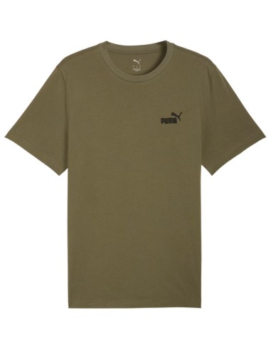 Puma Men's ESS Small No 1 Logo Tees Olive 682535 81