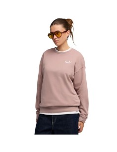 Puma ESS Small No 11 Logo Relaxed Crew Women's Sweatshirt Pink 684975 88
