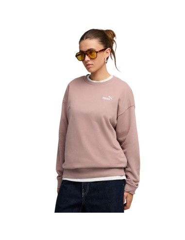 Puma ESS Small No 11 Logo Relaxed Crew Women's Sweatshirt Pink 684975 88