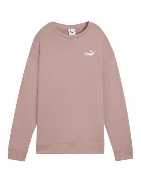 Puma ESS Small No 11 Logo Relaxed Crew Women's Sweatshirt Pink 684975 88