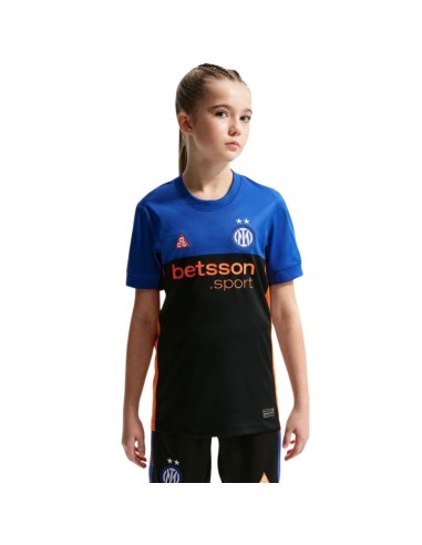 Nike Inter Milan 2026 Stadium SE Kids' Jersey Black and Blue IB3536 413