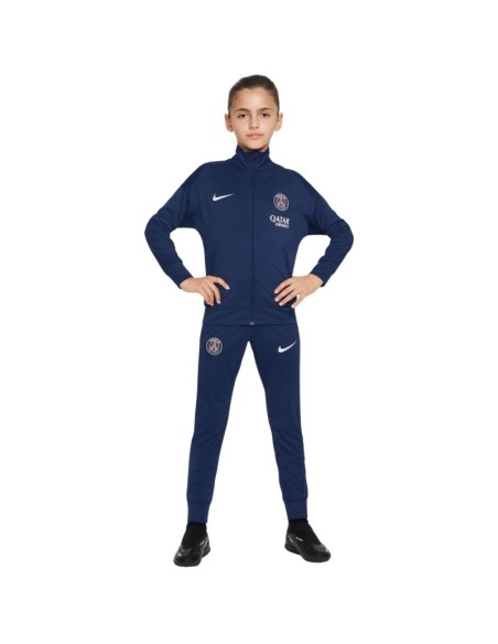 Nike PSG DriFit Academy Pro Kids Tracksuit Navy Blue FQ0063 411