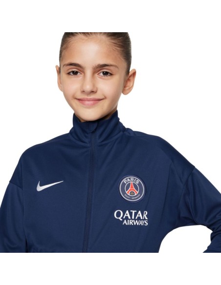 Nike PSG DriFit Academy Pro Kids Tracksuit Navy Blue FQ0063 411