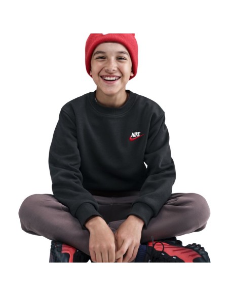 Nike Sportswear Club Fleece Kids' Sweatshirt Black FD3006 012