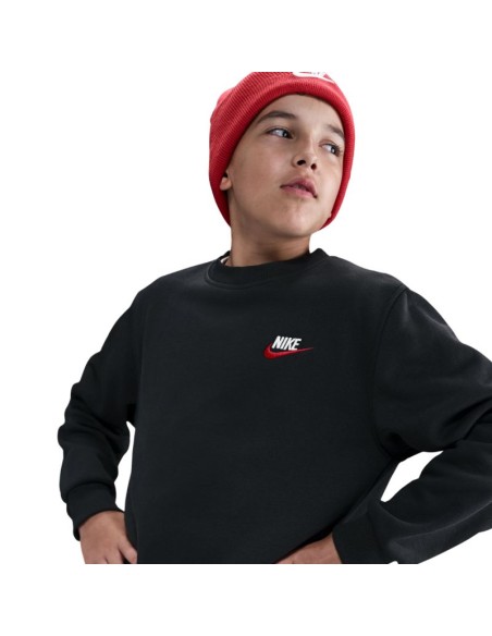 Nike Sportswear Club Fleece Kids' Sweatshirt Black FD3006 012