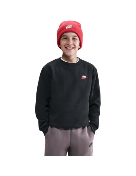 Nike Sportswear Club Fleece Kids' Sweatshirt Black FD3006 012