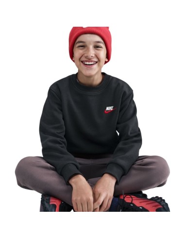 Nike Sportswear Club Fleece Kids' Sweatshirt Black FD3006 012