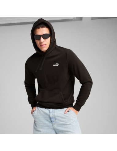 Men's Puma ESS 2 Color Small No 1 Logo Hoodie Black 684719 01