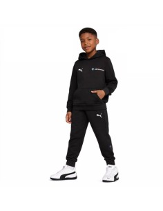Puma BMW MMS Kids Kangaroo Hoodie Black