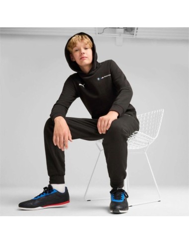 Puma BMW MMS Kids Kangaroo Hoodie Black