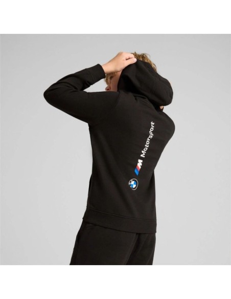 Puma BMW MMS Kids Kangaroo Hoodie Black