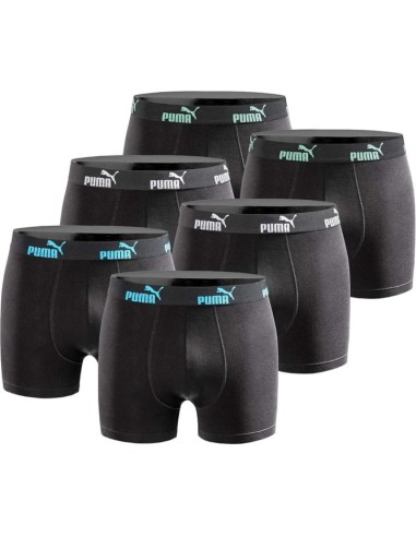 Puma 6Pack Men's Boxer Briefs Black Comfortable Cotton