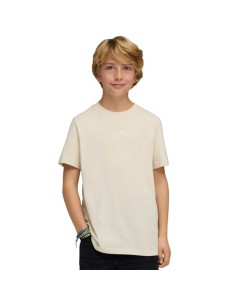 Puma ESS Small No 1 Logo Centered Tee for Kids Beige 692975 87