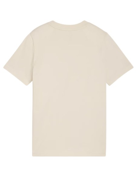Puma ESS Small No 1 Logo Centered Tee for Kids Beige 692975 87