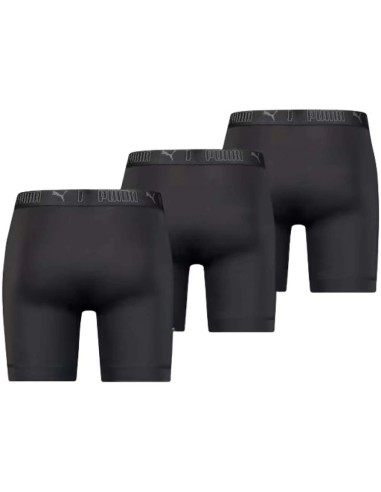 Puma Men's Boxer Briefs Long 3Pack Black Comfortable