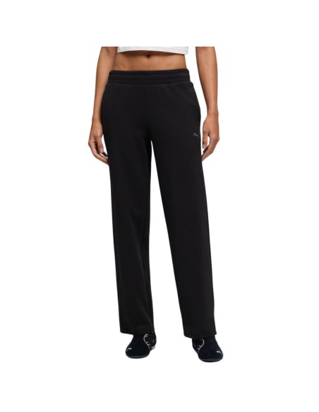 Puma ESS Elevated Straight Leg Women's Pants Black 691817 01