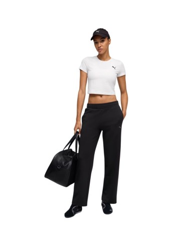 Puma ESS Elevated Straight Leg Women's Pants Black 691817 01