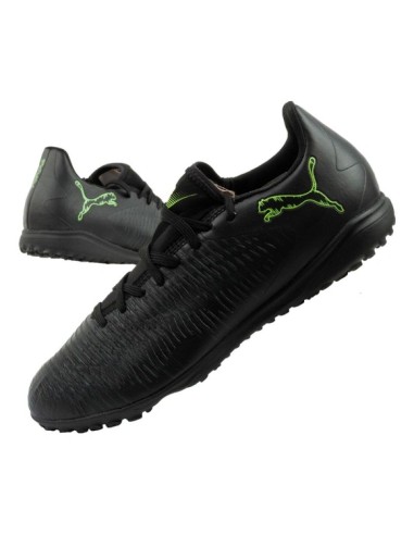 Puma men's sports shoes Future 8 Play TT turf football shoes black green