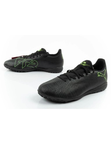 Puma men's sports shoes Future 8 Play TT turf football shoes black green
