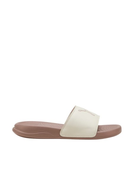 Puma Popcat 20 women's flipflops brown and cream 404855 02