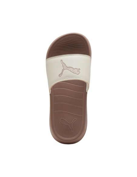 Puma Popcat 20 women's flipflops brown and cream 404855 02