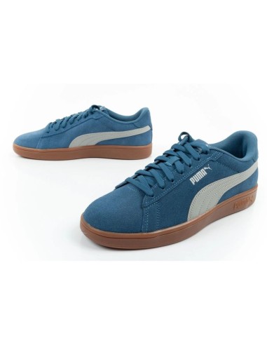 Puma men's sports shoes sneakers Smash 30 leather classic fashionable blue