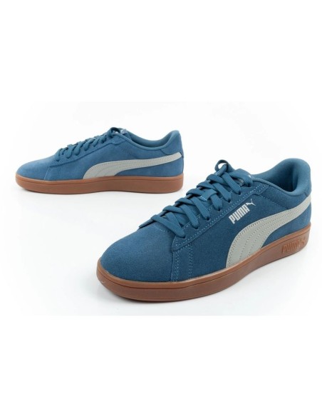 Puma men's sports shoes sneakers Smash 30 leather classic fashionable blue