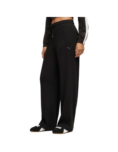 Puma HER Comfort HighWaist Wide Leg Women's Pants Black 693284 01
