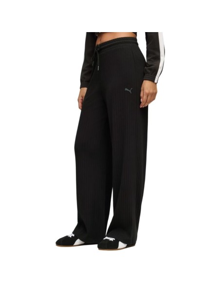 Puma HER Comfort HighWaist Wide Leg Women's Pants Black 693284 01