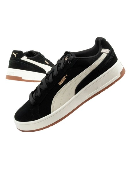 Puma men's Court Classico sports shoes leather sneakers black