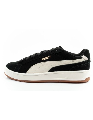 Puma men's Court Classico sports shoes leather sneakers black