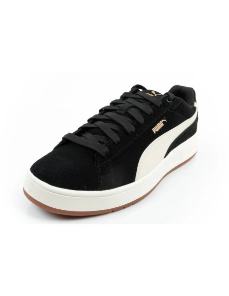 Puma men's Court Classico sports shoes leather sneakers black