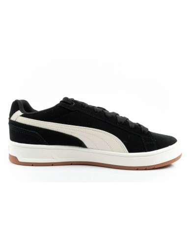 Puma men's Court Classico sports shoes leather sneakers black